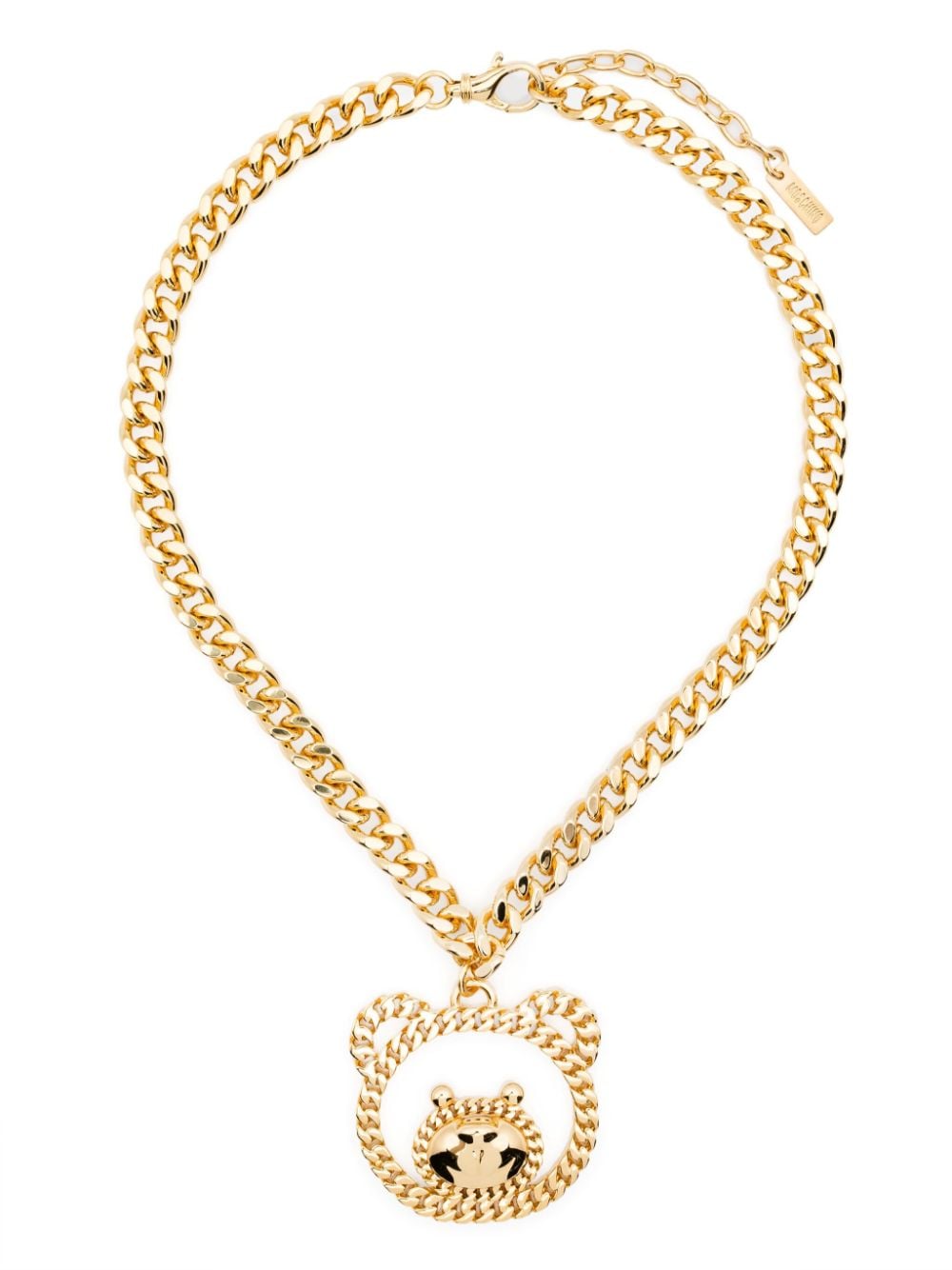 Moschino Teddy Bear-pendant necklace - Gold von Moschino