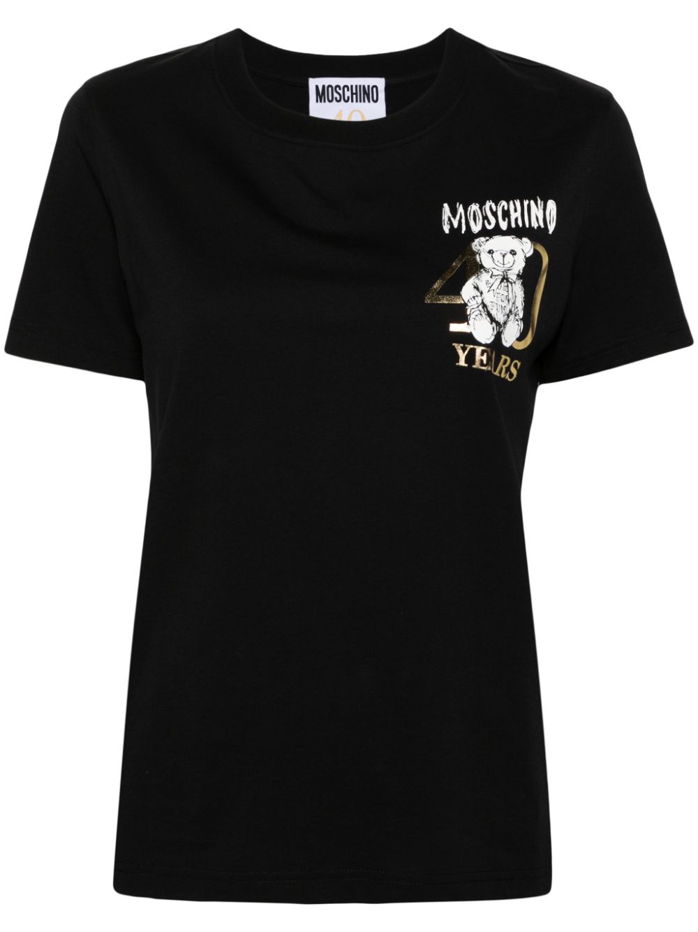 Moschino Teddy Bear-print cotton T-shirt - Black von Moschino