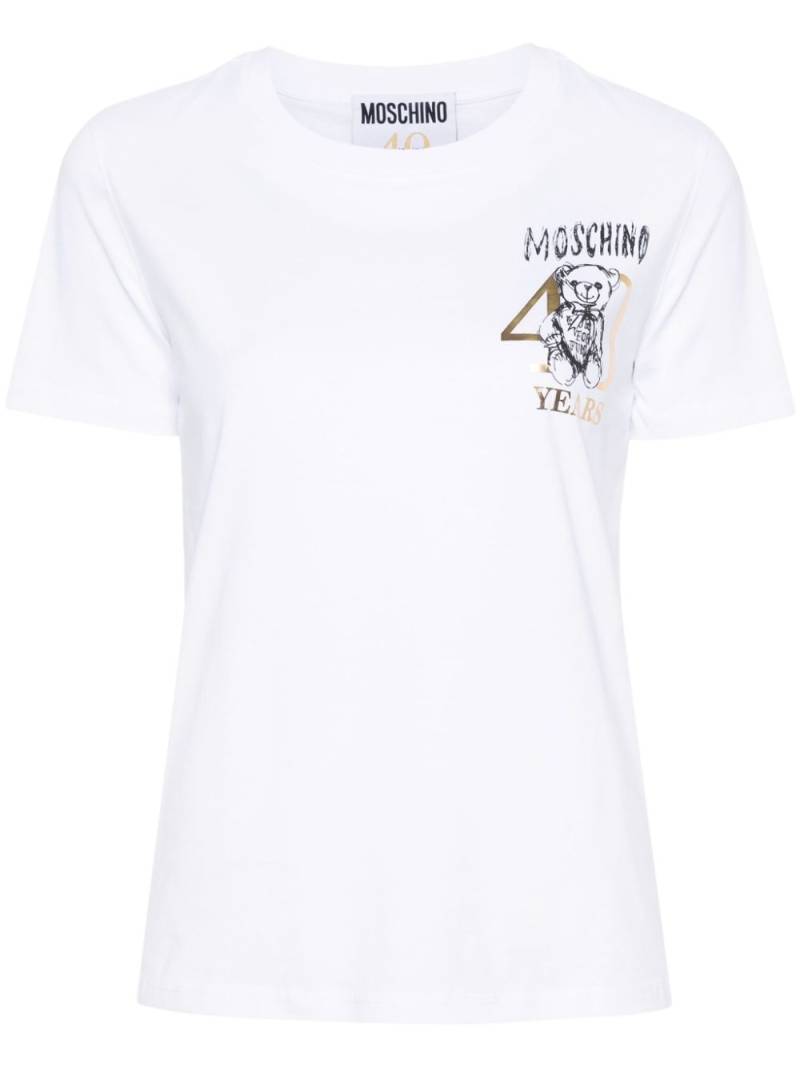 Moschino Teddy Bear-print cotton T-shirt - White von Moschino