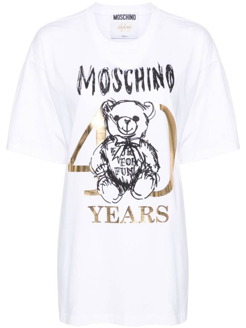 Moschino Teddy Bear-print cotton T-shirt - White von Moschino