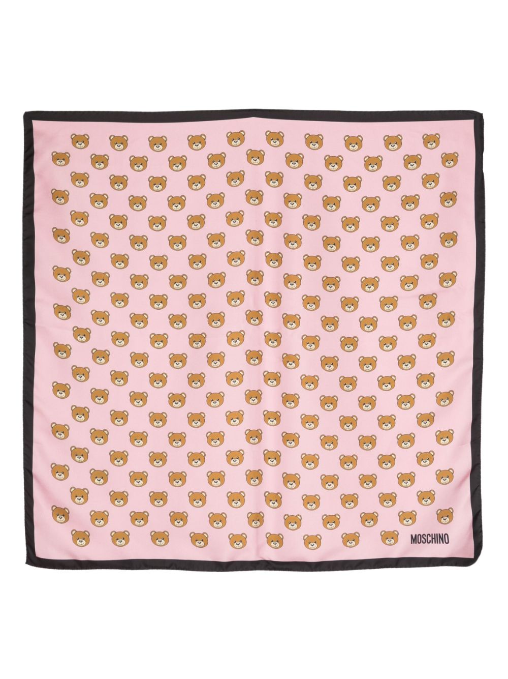 Moschino Teddy Bear-print silk foulard - Pink von Moschino