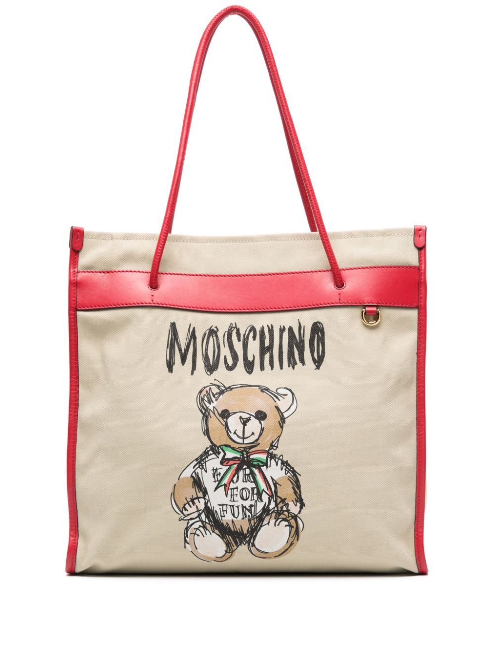 Moschino Teddy Bear-print tote bag - Neutrals von Moschino