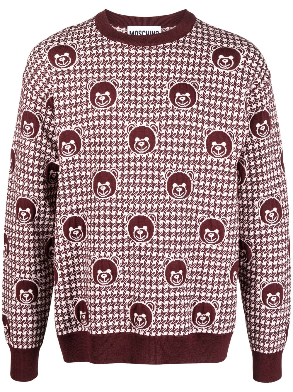 Moschino Teddy Bear-print wool jumper - Red von Moschino