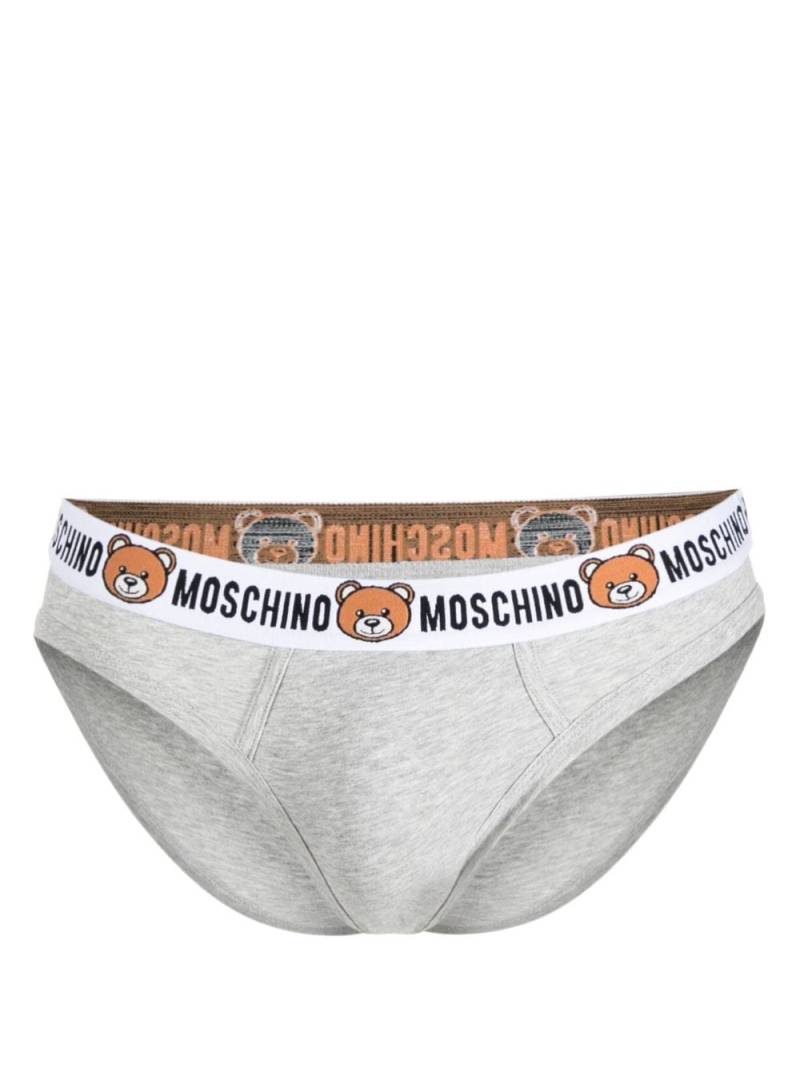 Moschino Teddy Bear waistband briefs - Grey von Moschino