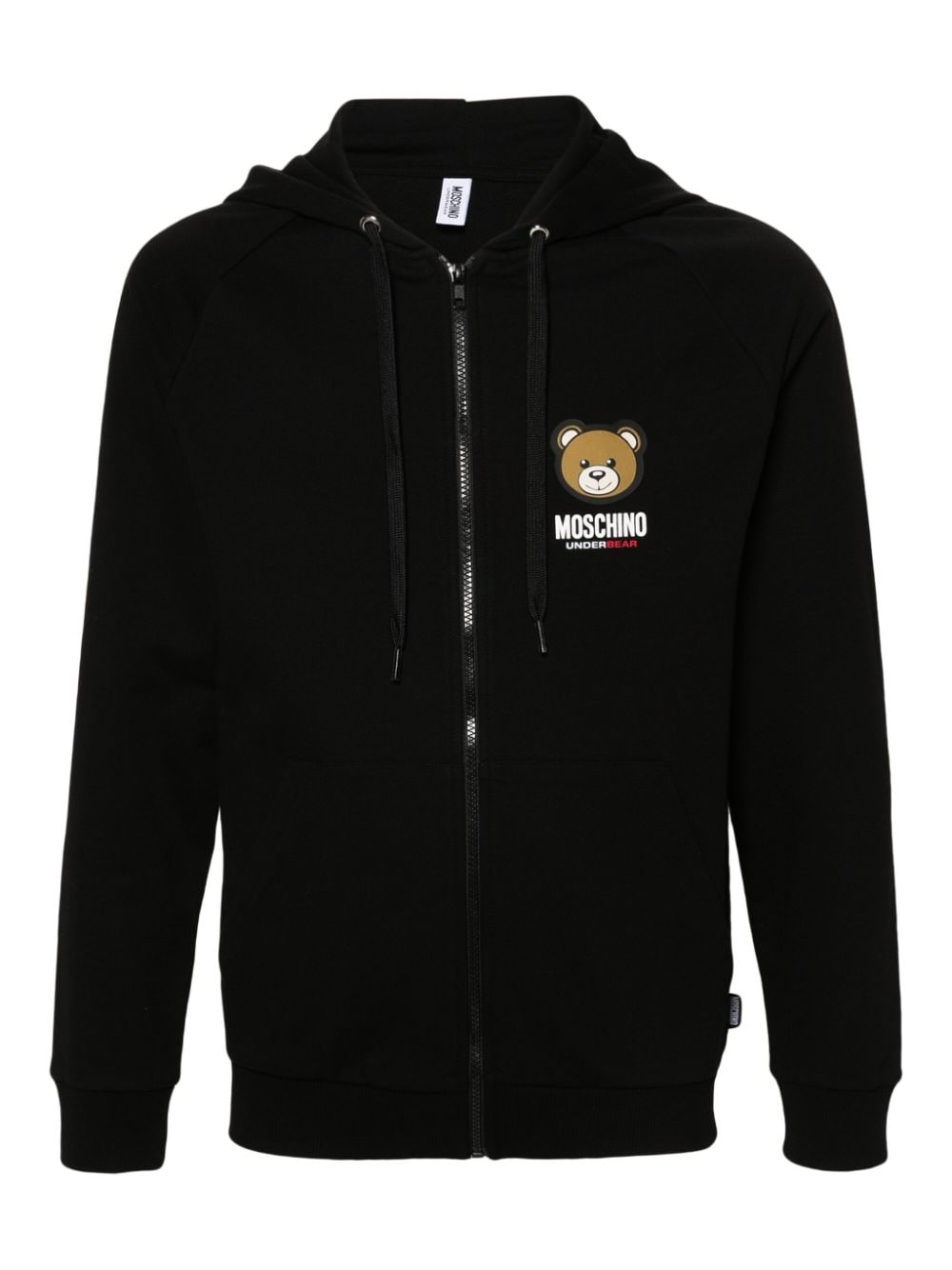 Moschino Teddy Bear zip-up hoodie - Black von Moschino