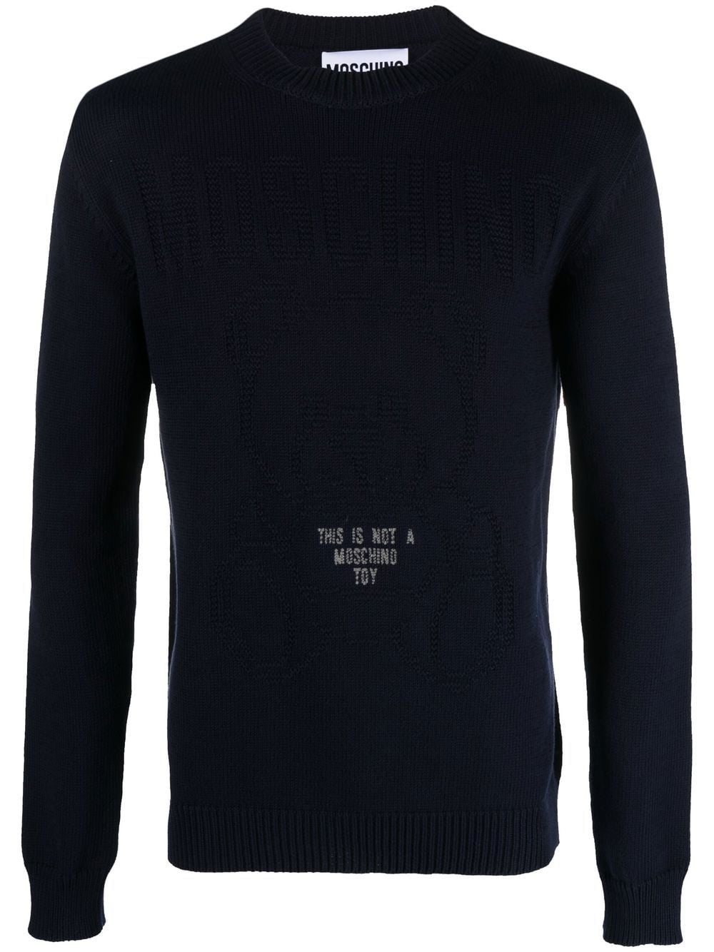 Moschino Teddy logo-print sweatshirt - Blue von Moschino