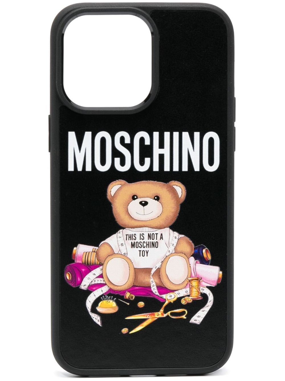 Moschino Teddy-motif iPhone case - Black von Moschino