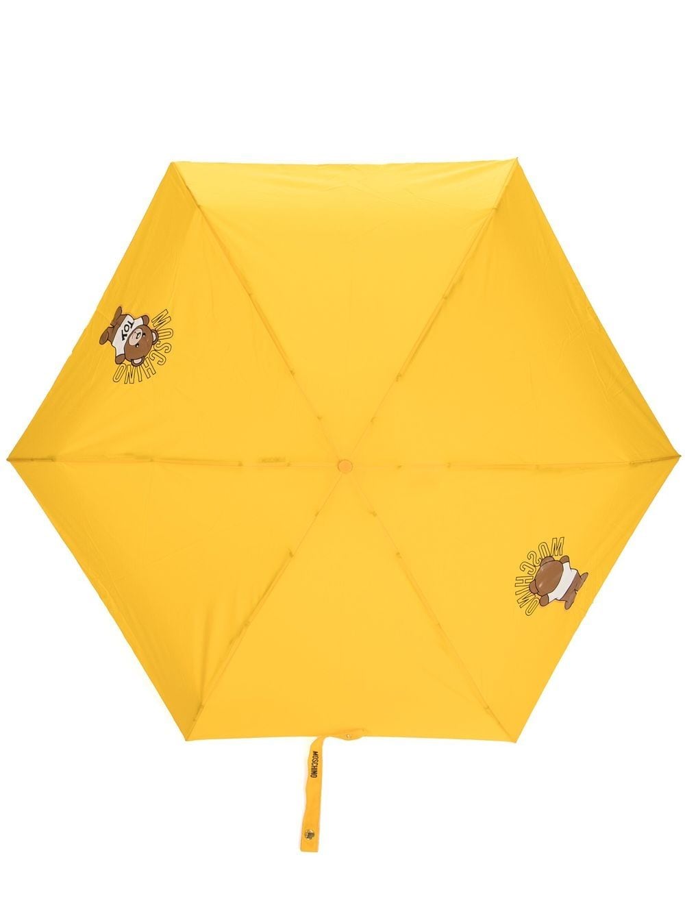 Moschino Teddy motif umbrella - Yellow von Moschino