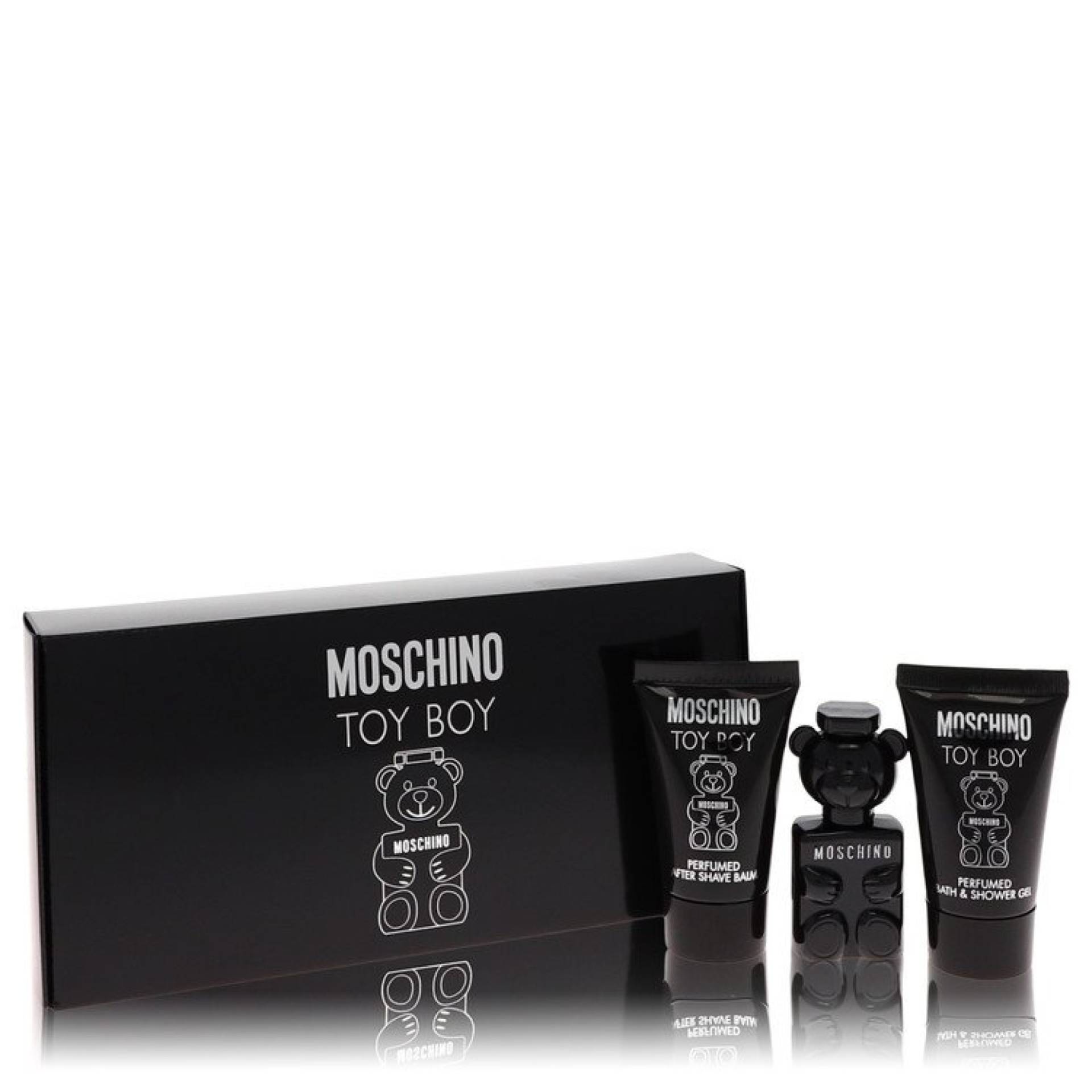 Moschino Toy Boy Gift Set -- 6 ml Mini EDP + 24 ml Shower Gel + 24 ml After Shave Balm von Moschino