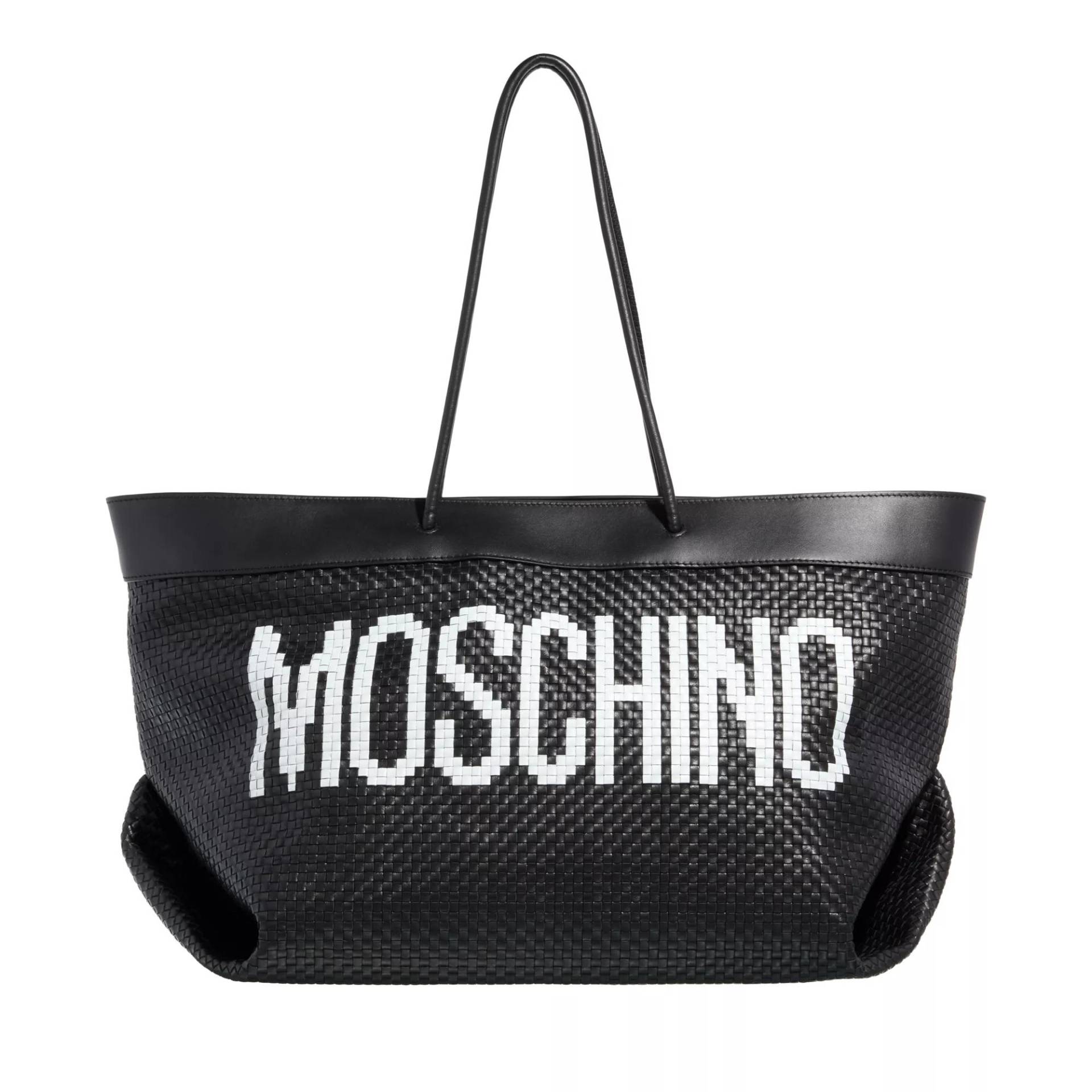 Moschino Umhängetasche - Black & White Shoulder Bag - Gr. unisize - in Schwarz - für Damen von Moschino