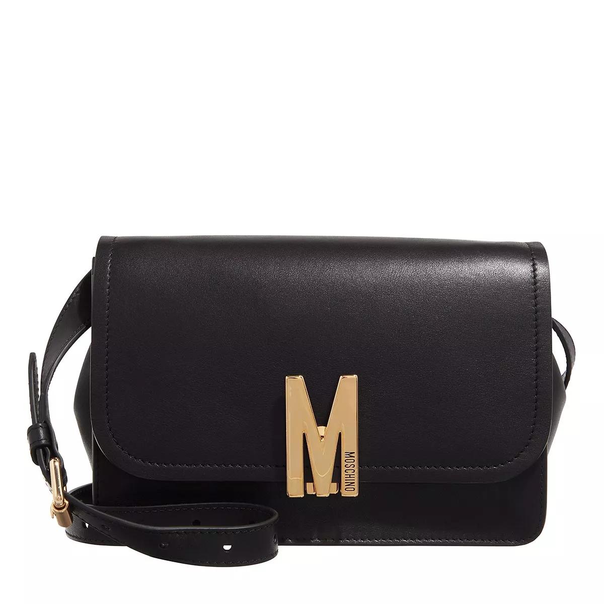 Moschino Umhängetasche - "M" Group Shoulder Bag - Gr. unisize - in Schwarz - für Damen von Moschino