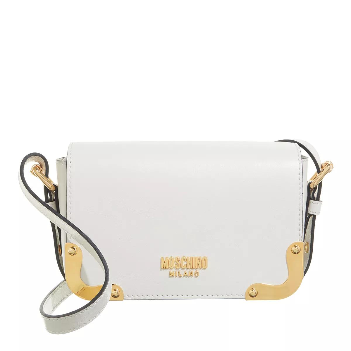 Moschino Umhängetasche - Metal Corner Shoulder Bag - Gr. unisize - in Beige - für Damen von Moschino