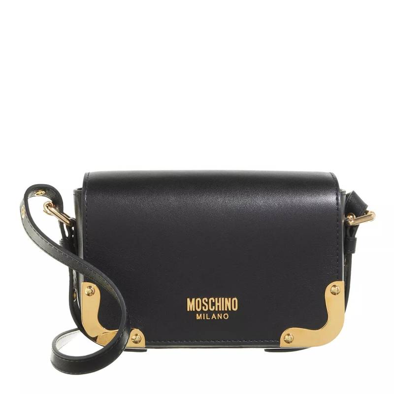 Moschino Schultertasche - Metal Corner Shoulder Bag - Gr. unisize - in Schwarz - für Damen von Moschino