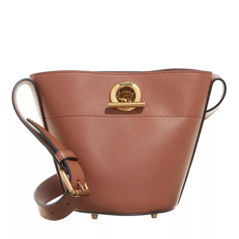 Moschino Schultertasche - Metal Toggle Shoulder Bag - Gr. unisize - in Braun - für Damen von Moschino