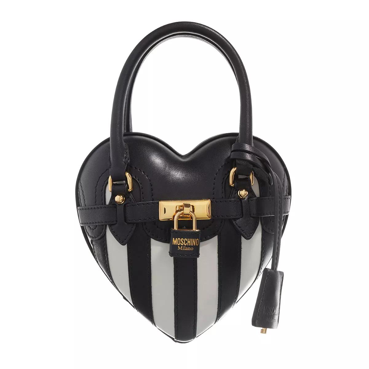 Moschino Umhängetasche - Moschino Heartbeat Shoulder Bag - Gr. unisize - in Schwarz - für Damen von Moschino