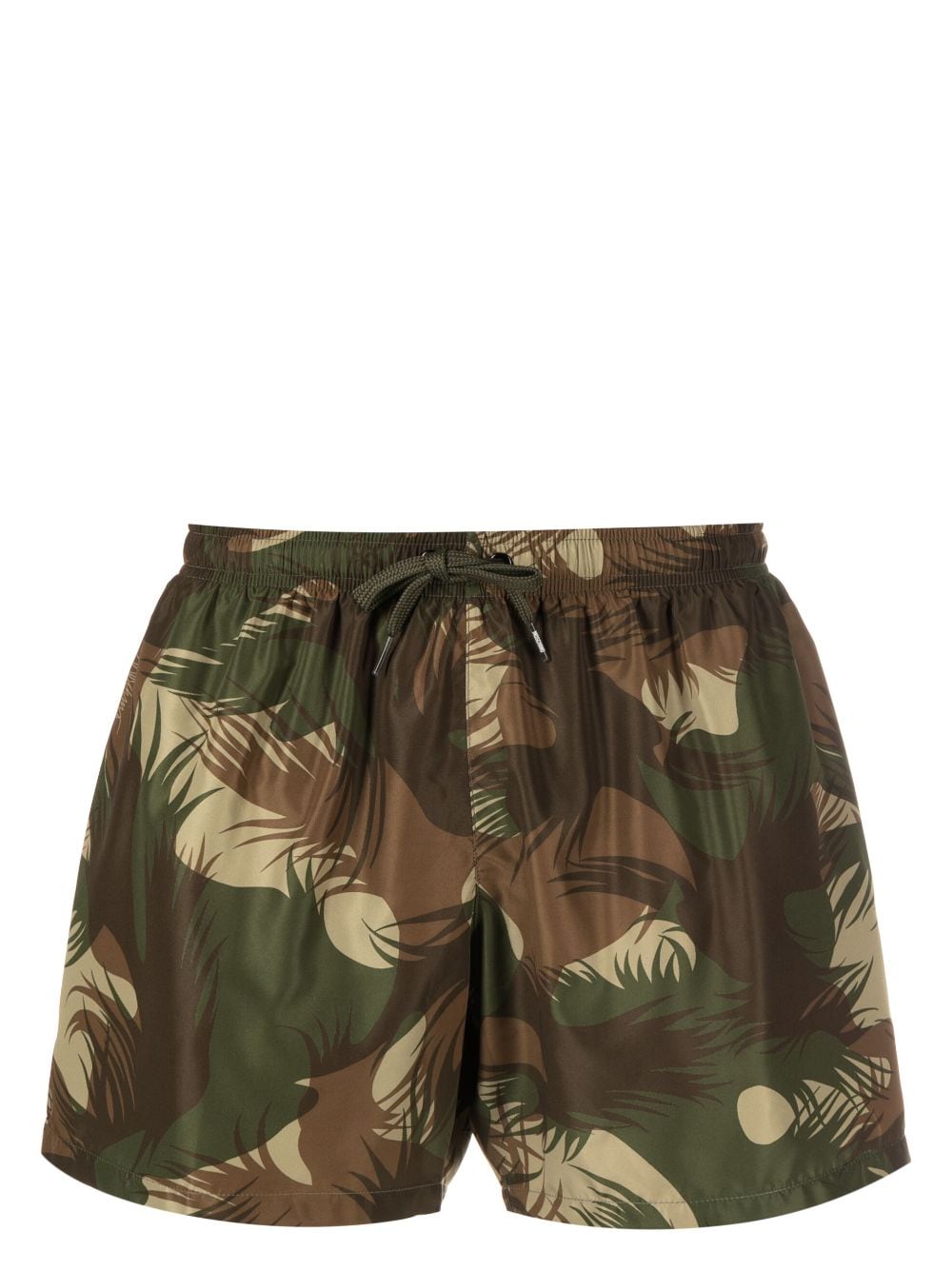 Moschino abstract-print swim shorts - Green von Moschino