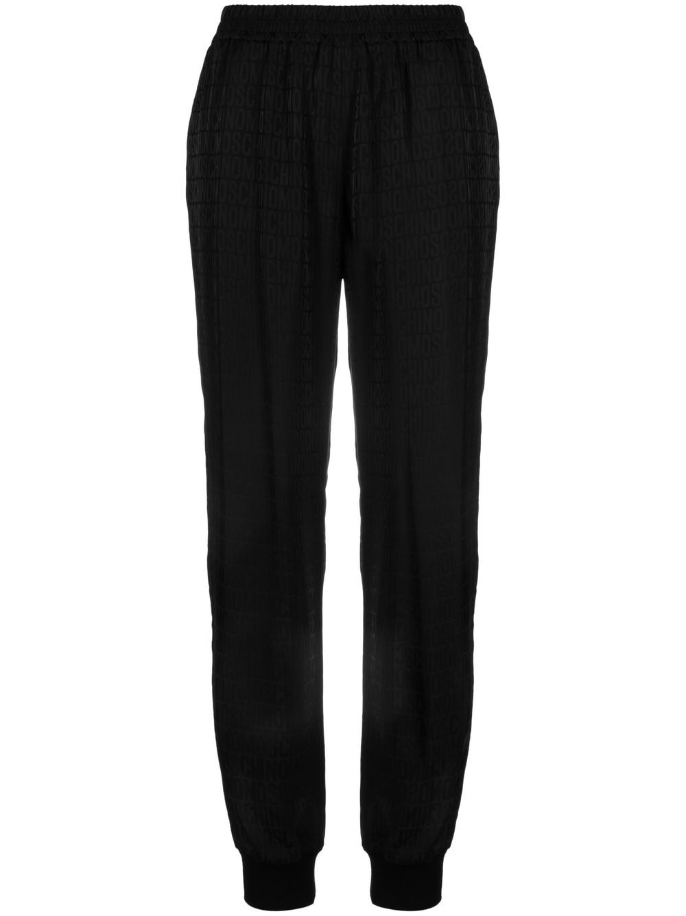 Moschino all over logo-print track trousers - Black von Moschino