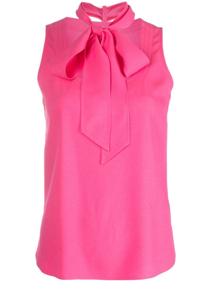 Moschino bow-detail silk blouse - Pink von Moschino