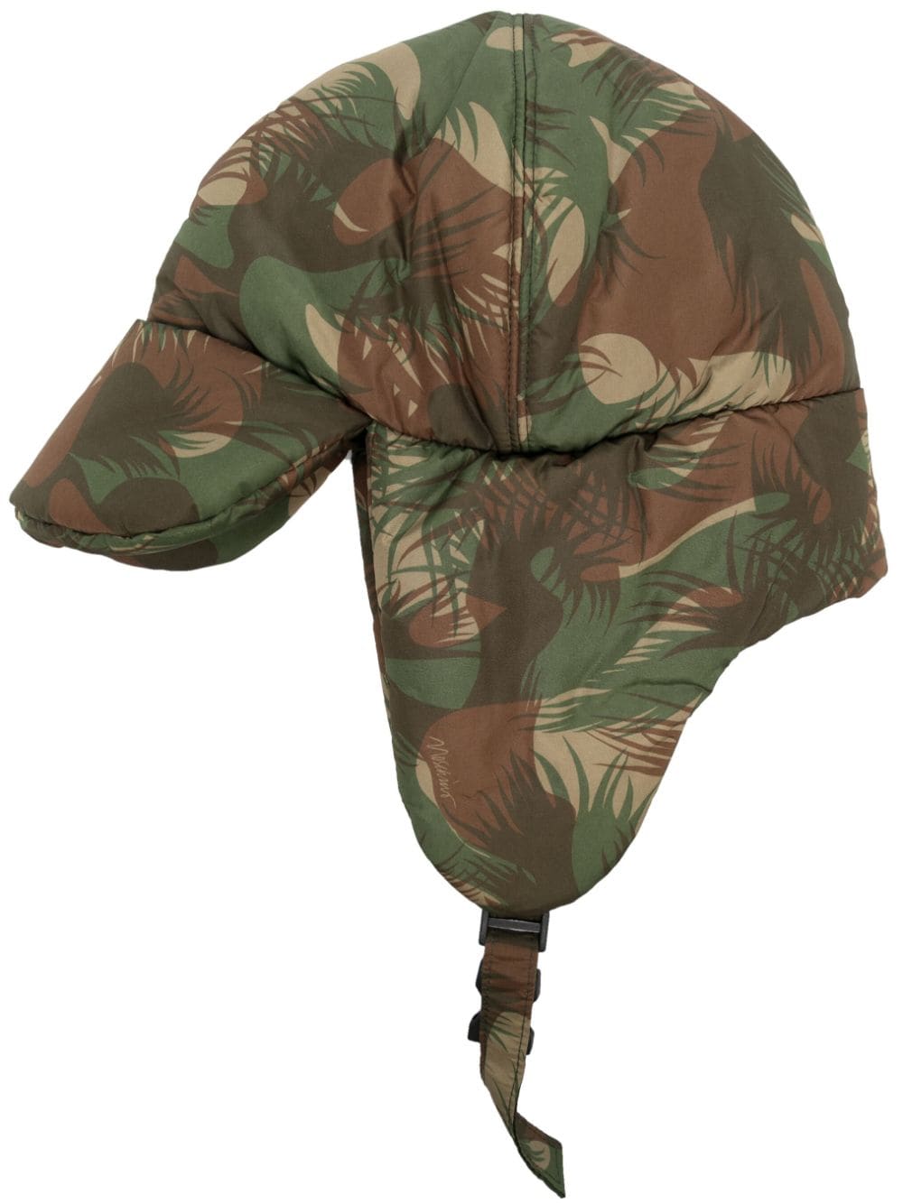 Moschino camouflage-print padded hat - Green von Moschino