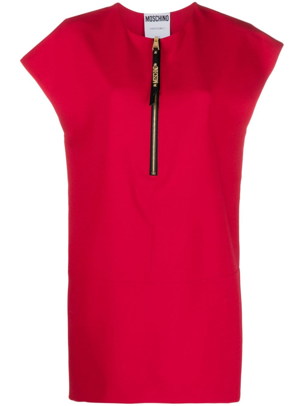 Moschino cap-sleeve cady minidress - Red von Moschino