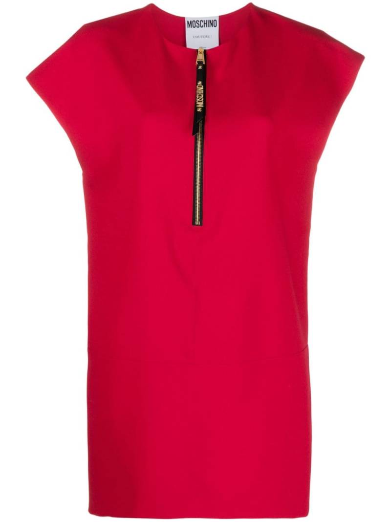 Moschino cap-sleeve cady minidress - Red von Moschino