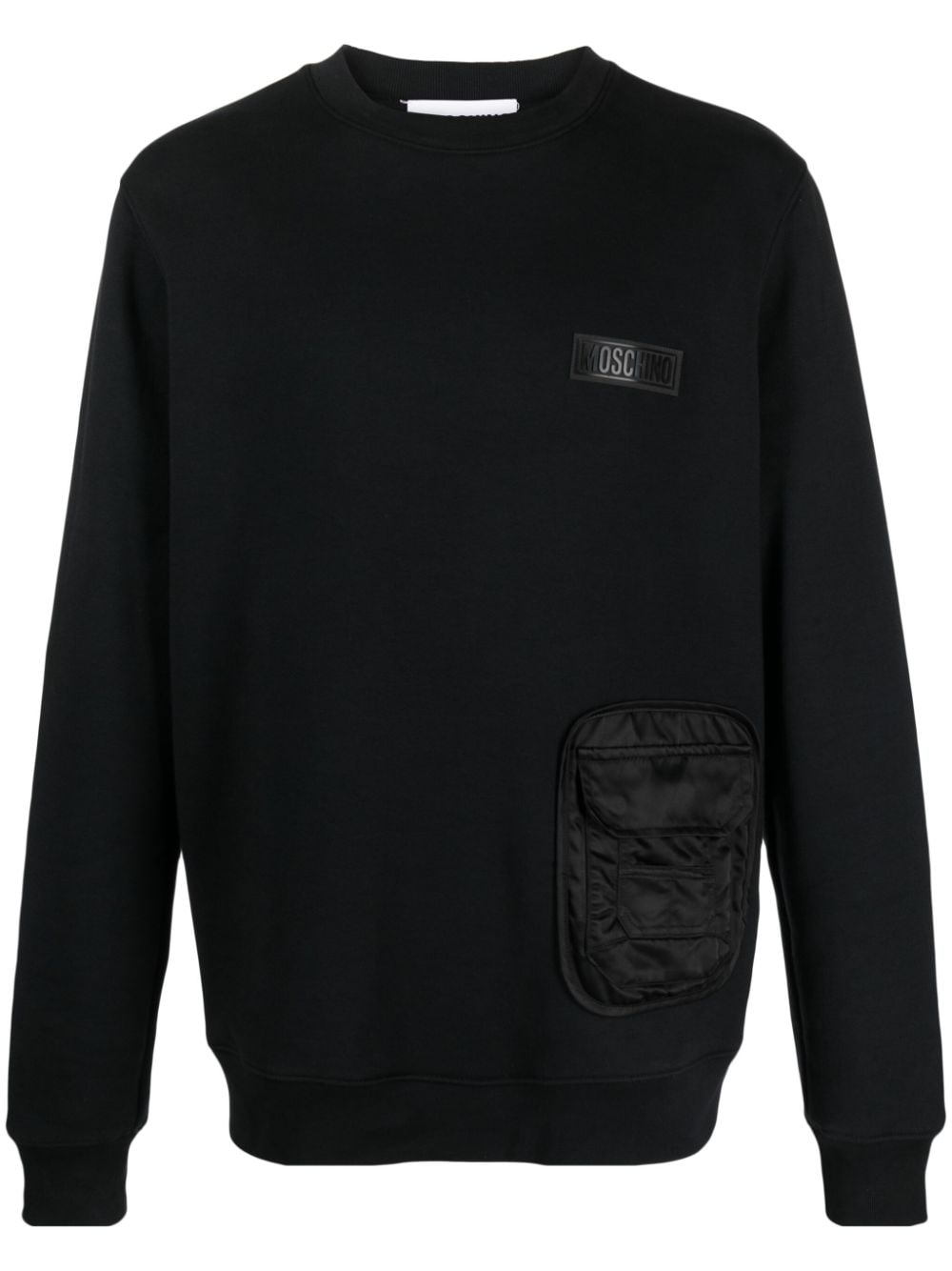 Moschino cargo cotton sweatshirt - Black von Moschino