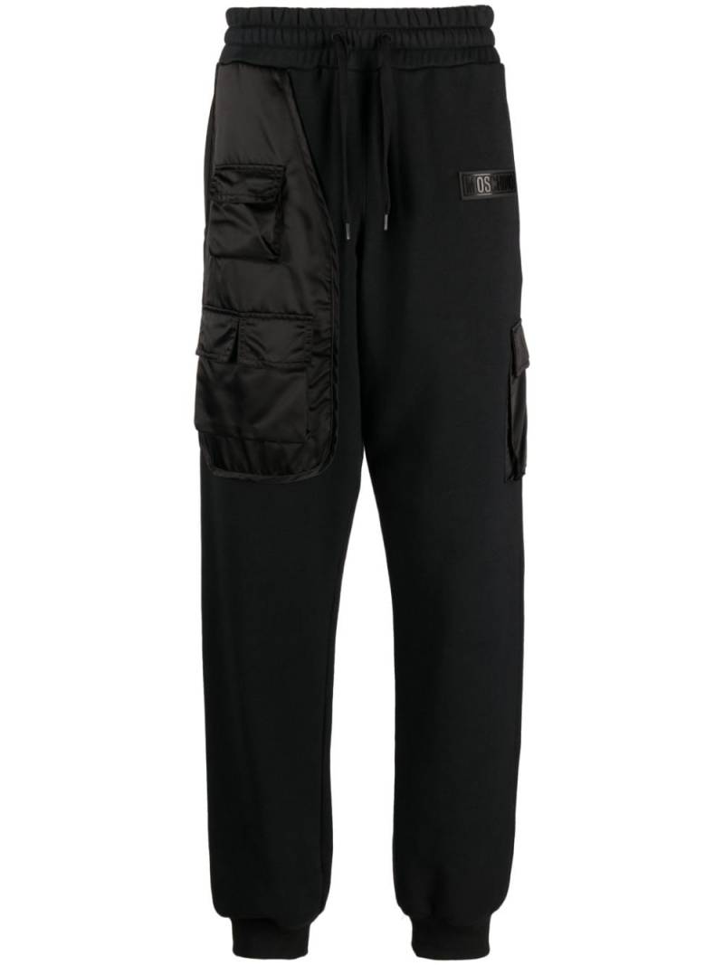 Moschino cargo cotton track pants - Black von Moschino