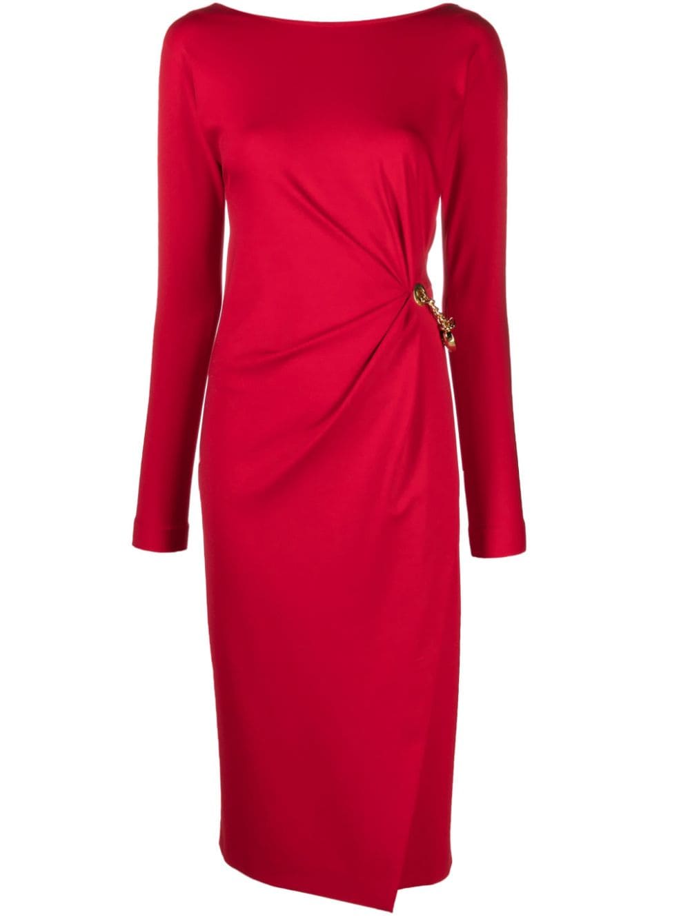 Moschino chain-link midi dress - Red von Moschino