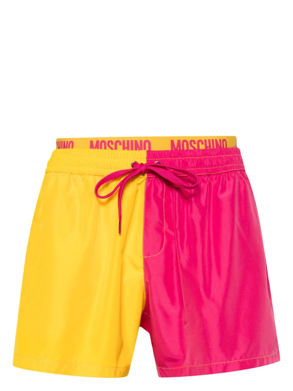 Moschino colourblock swim shorts - Pink von Moschino