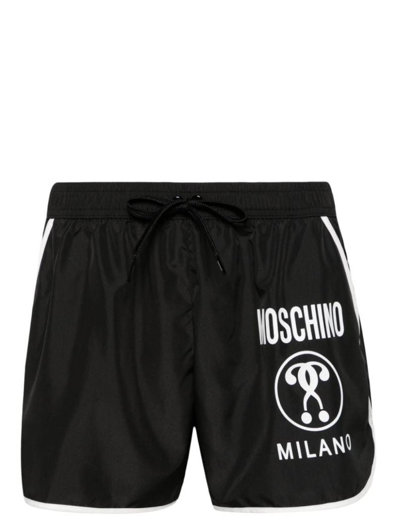 Moschino contrasting-trim swim shorts - Black von Moschino