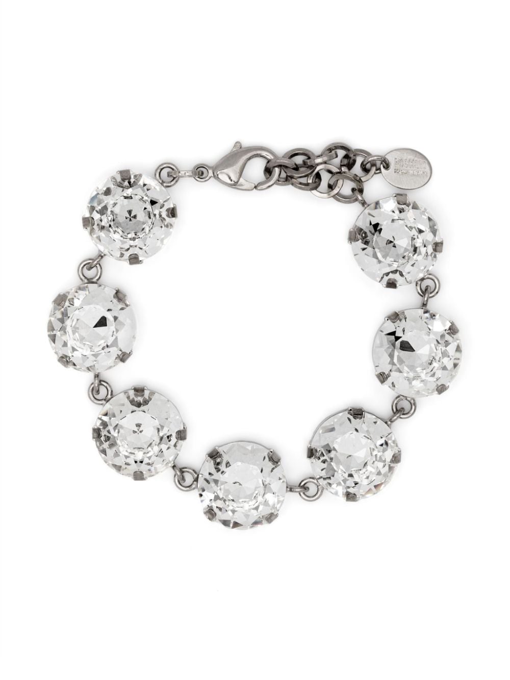 Moschino crystal-embellished bracelet - White von Moschino