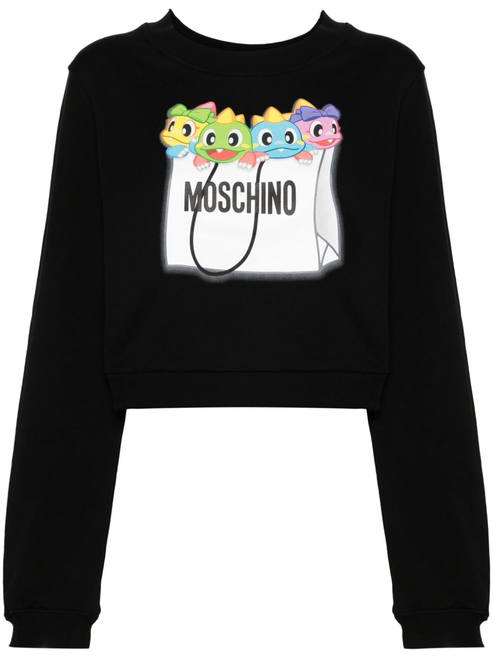 Moschino dragon bag-print sweatshirt - Black von Moschino