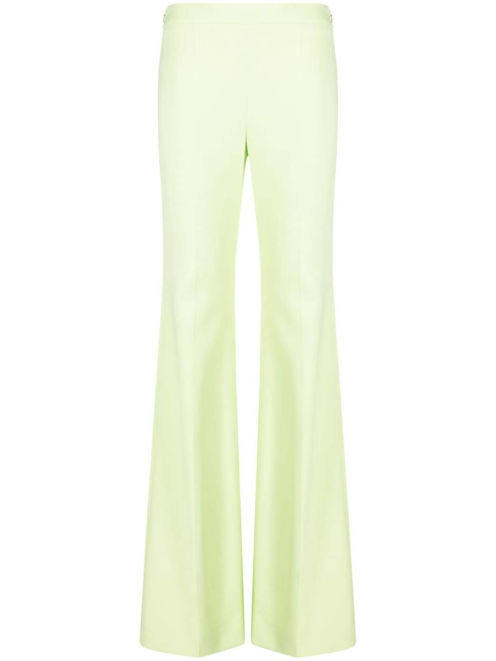 Moschino flared high-waist trousers - Green von Moschino