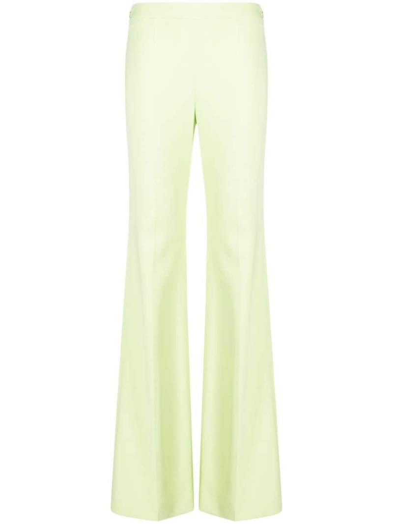 Moschino flared high-waist trousers - Green von Moschino