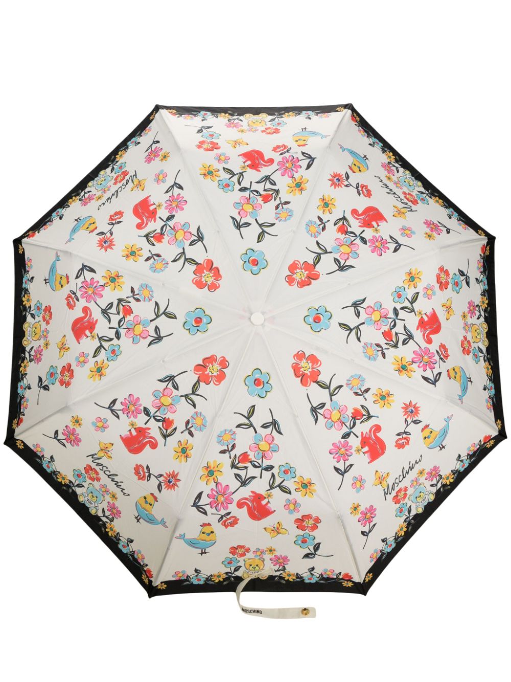 Moschino floral-print foldable umbrella - Neutrals von Moschino