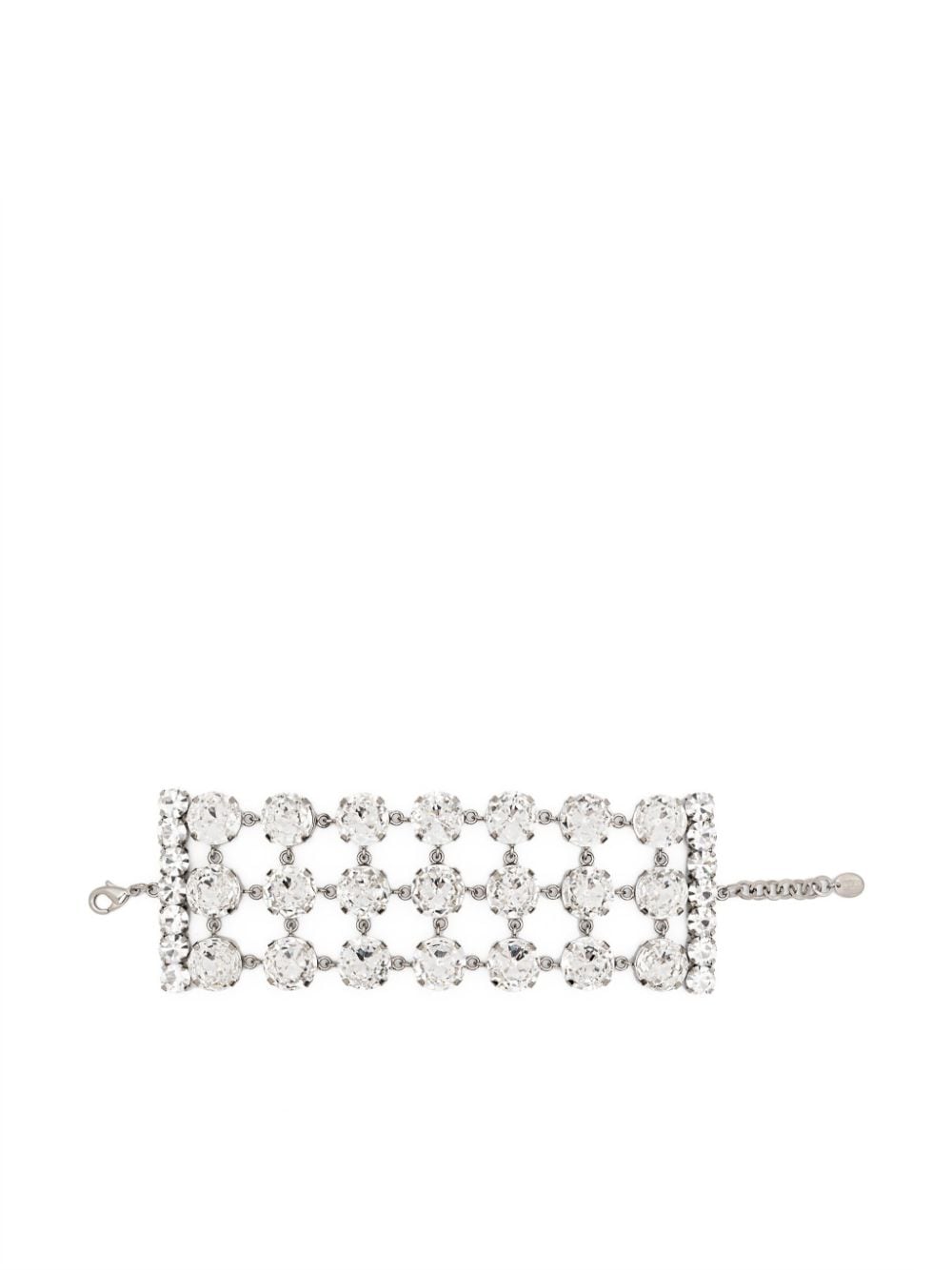 Moschino glass crystal-embellished bracelet - Silver von Moschino