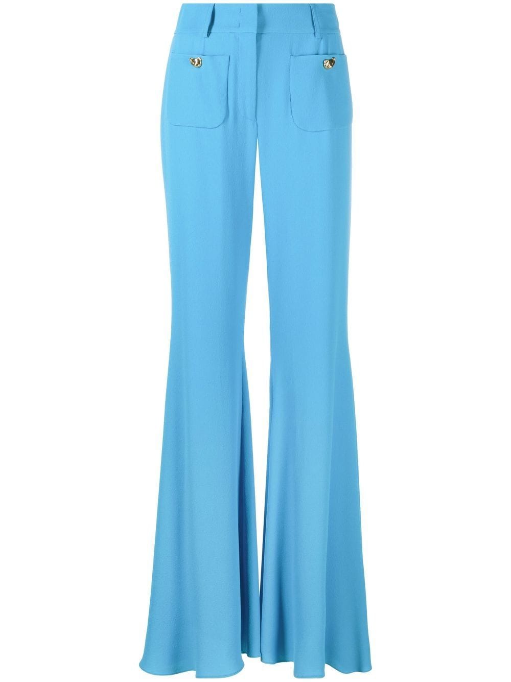 Moschino high-rise flared trousers - Blue von Moschino
