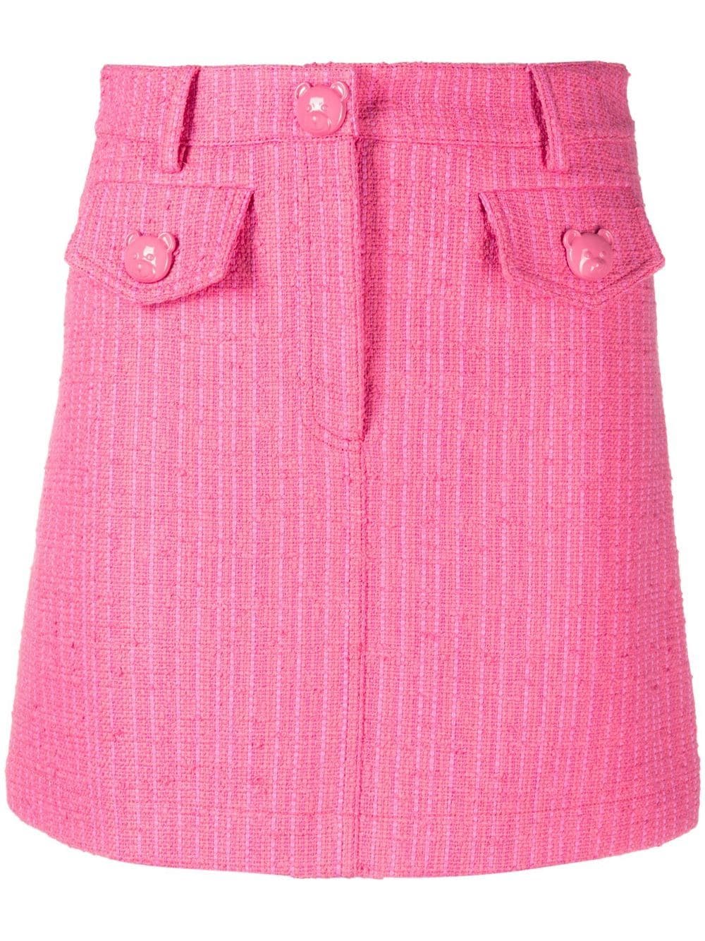 Moschino high-waisted tweed skirt - Pink von Moschino