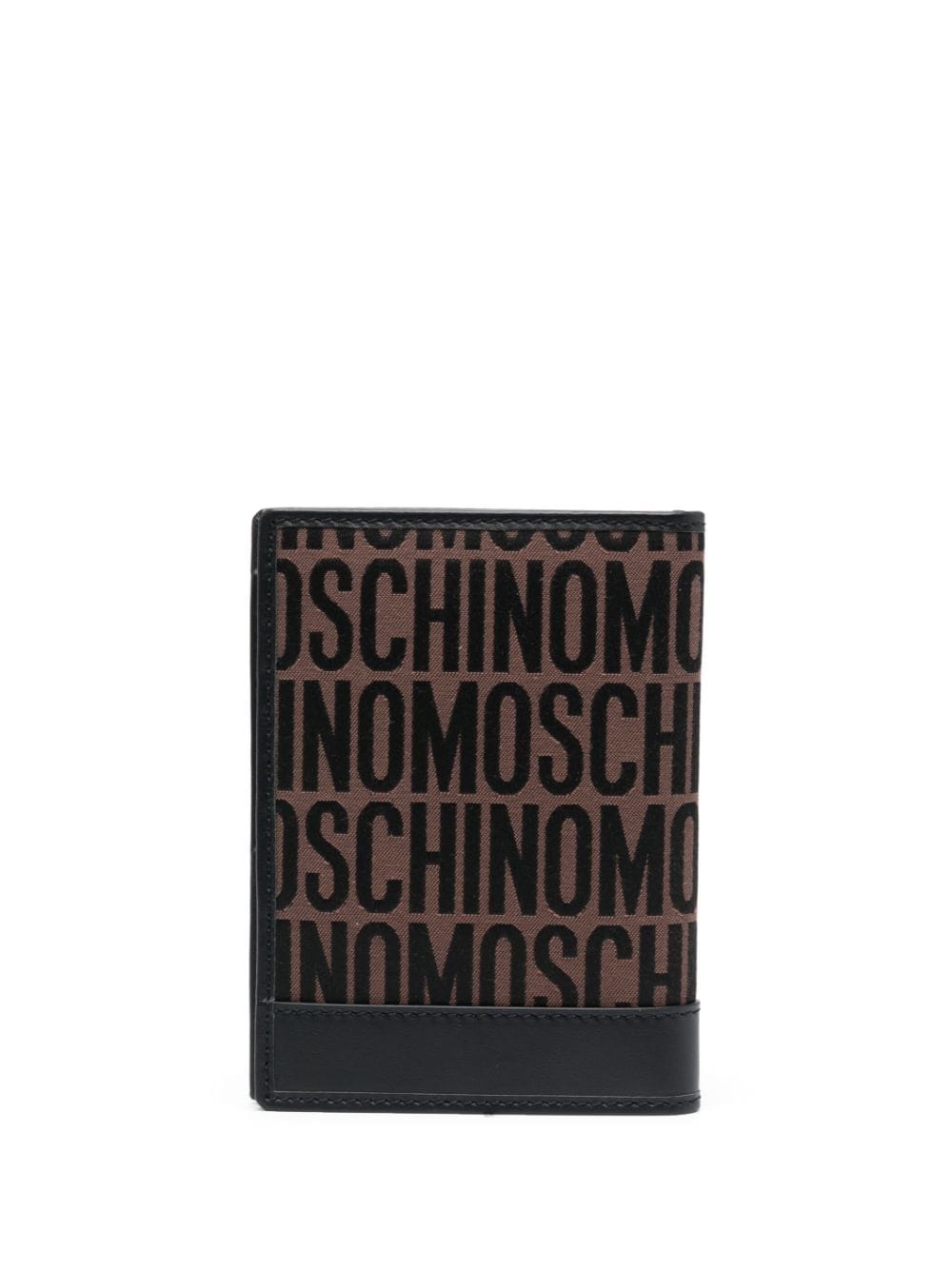Moschino jacquard logo bi-fold wallet - Brown von Moschino