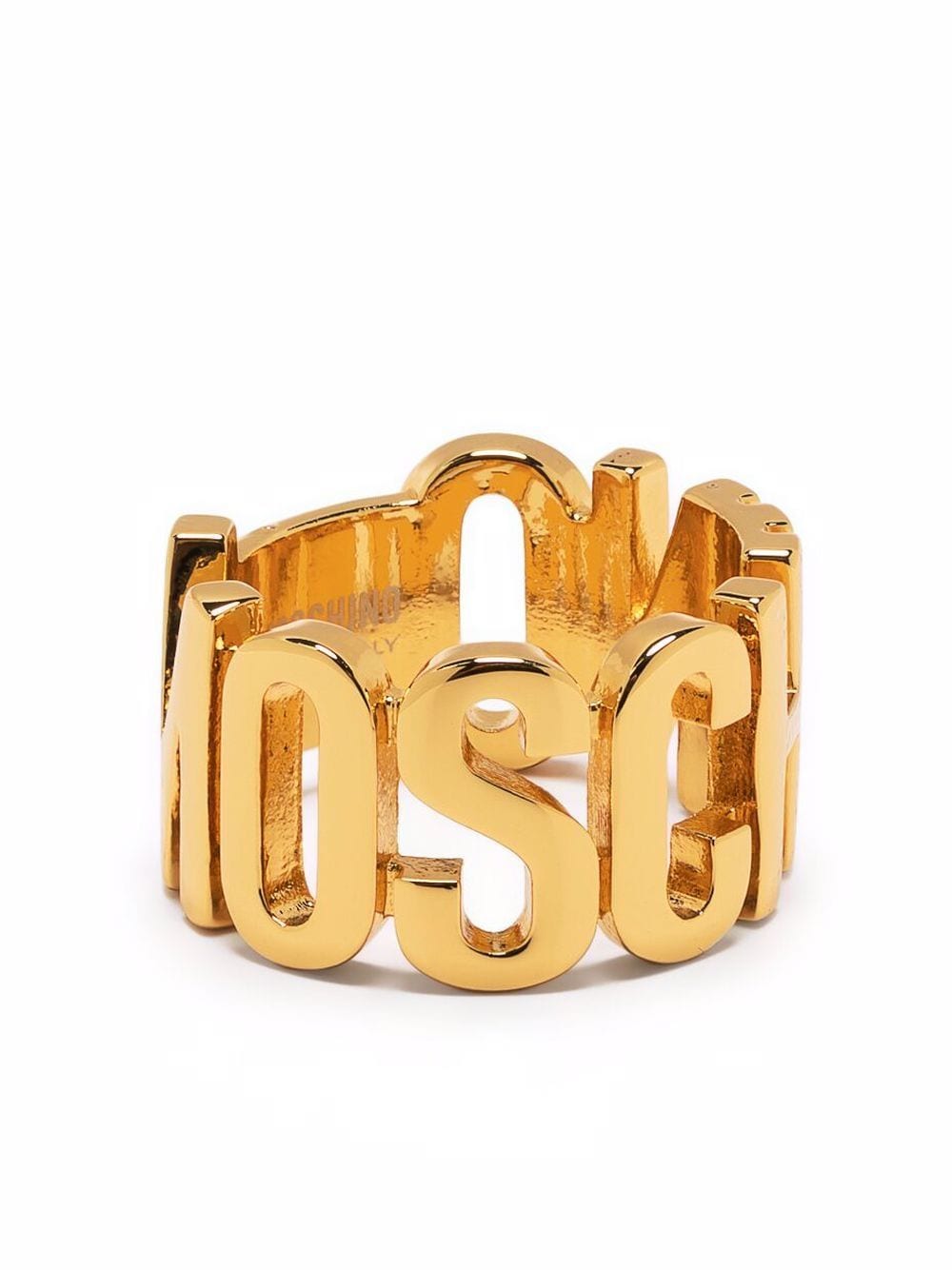 Moschino logo-detail ring - Gold von Moschino