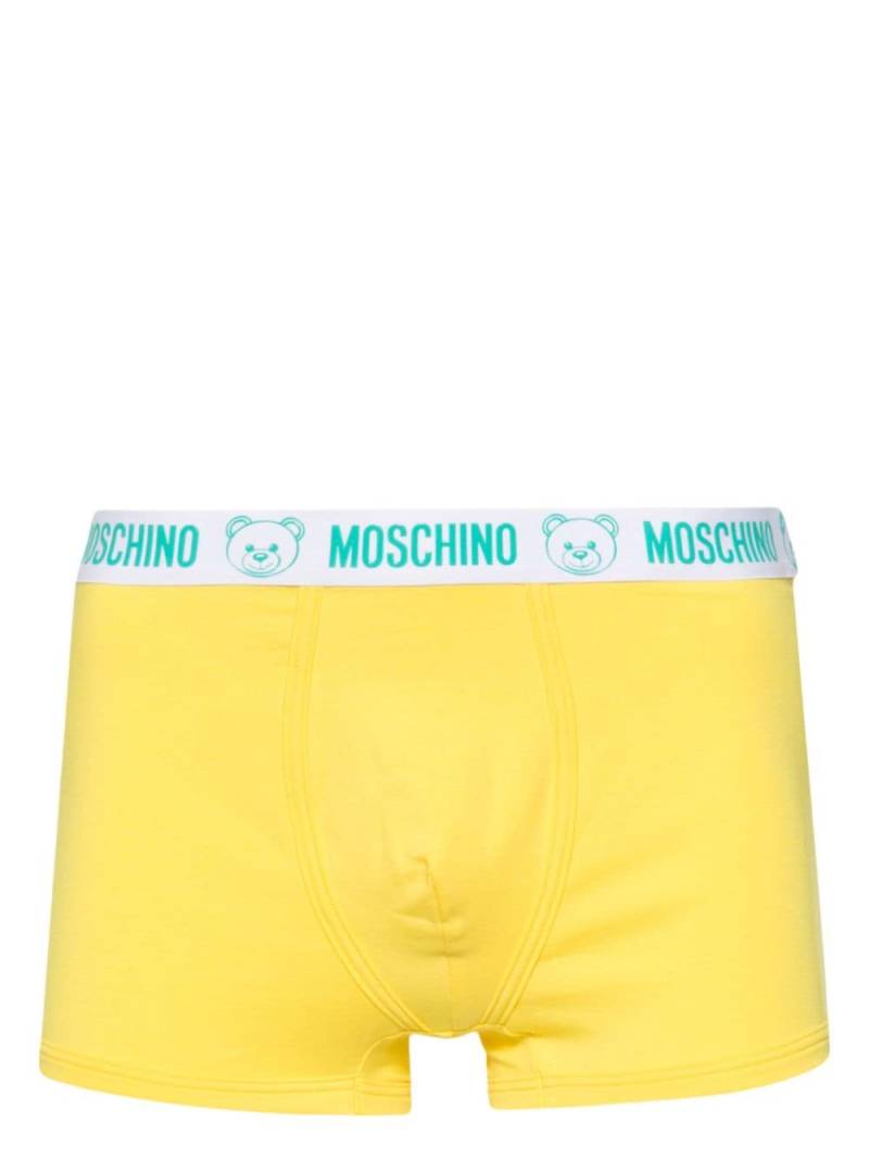 Moschino logo-elasticated waistband boxers - Yellow von Moschino