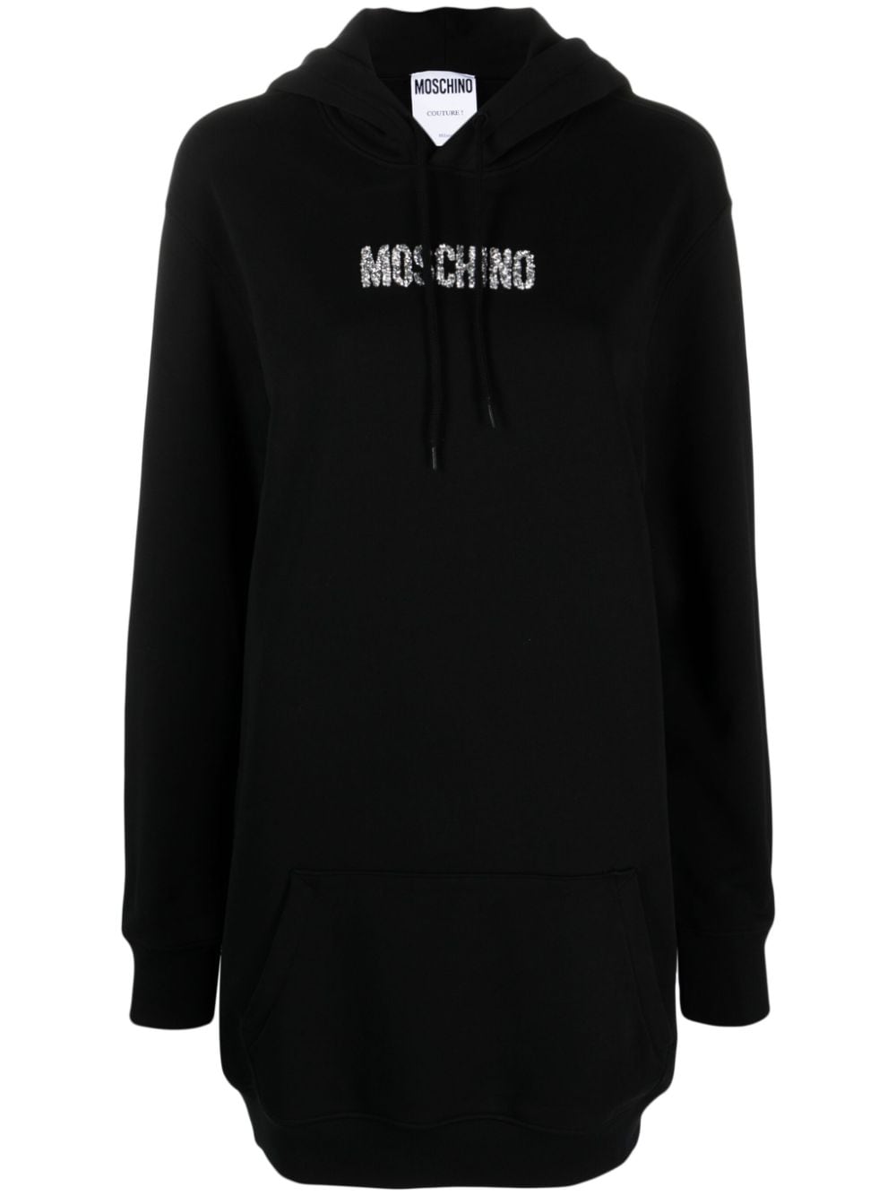 Moschino logo-embellished hoodie dress - Black von Moschino