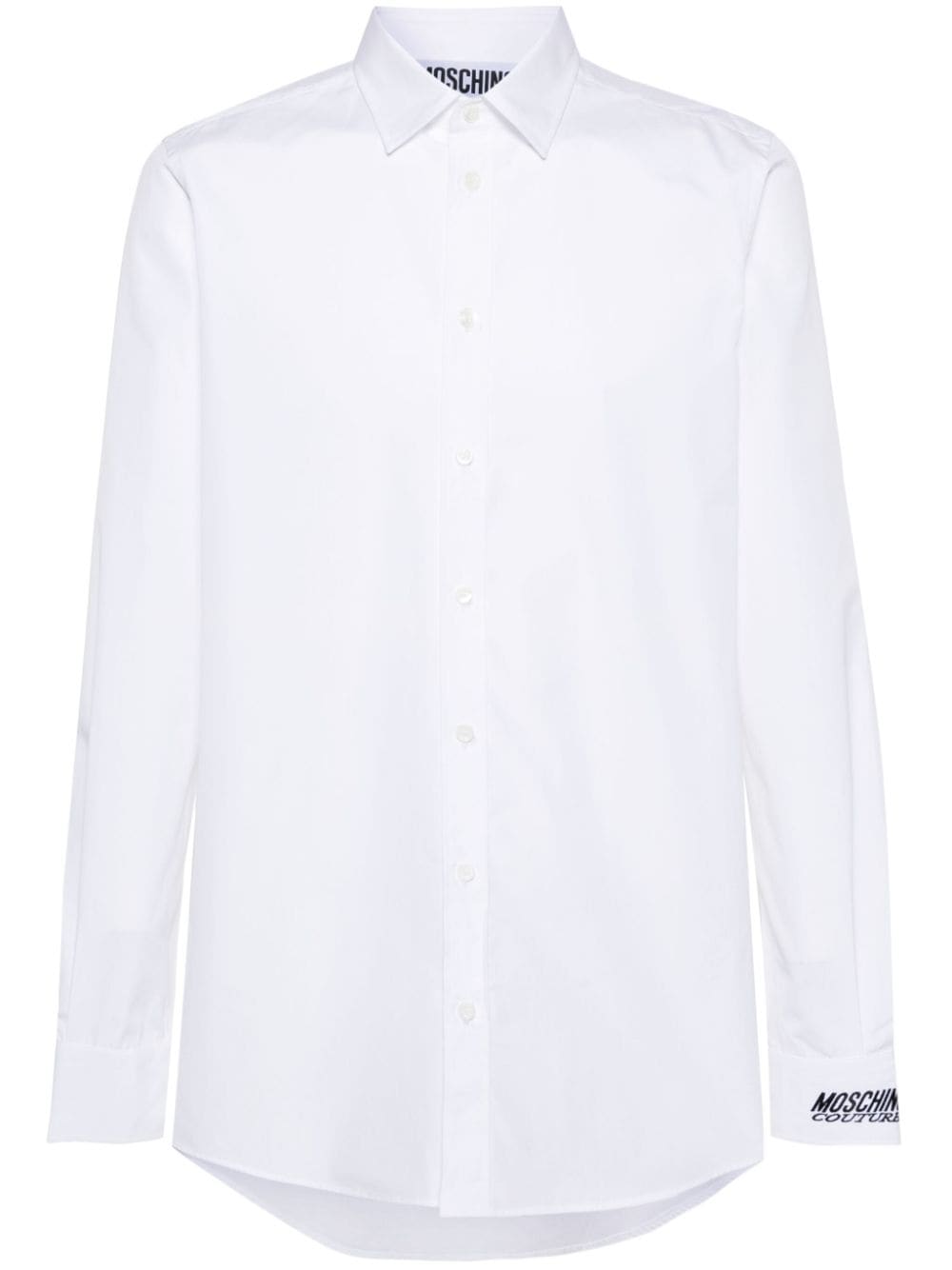 Moschino logo-embroidered shirt - White von Moschino