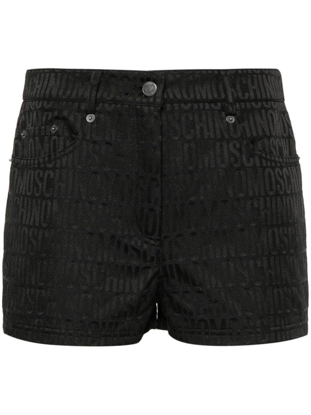 Moschino logo-jacquard shorts - Black von Moschino