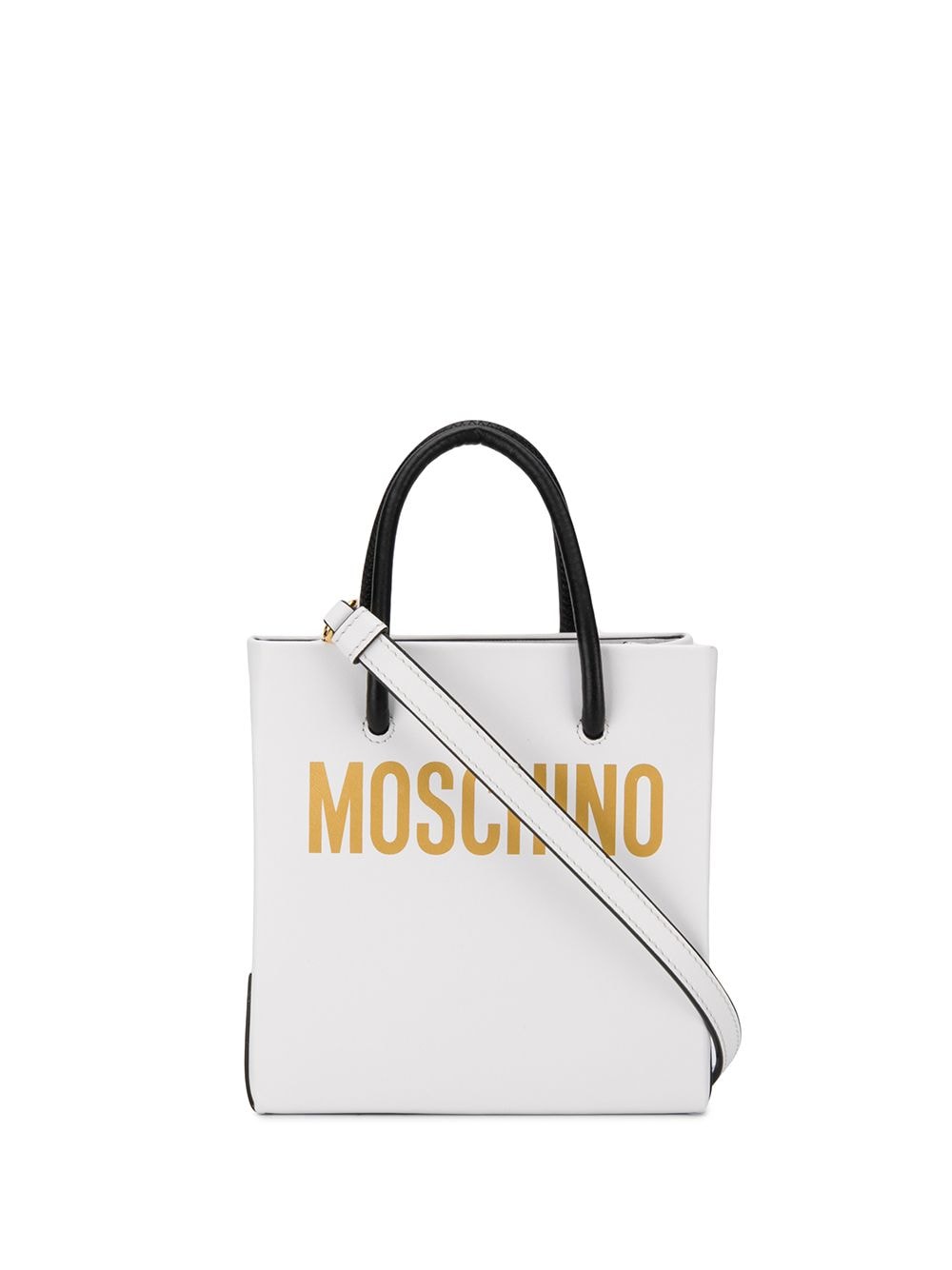 Moschino logo mini bag - White von Moschino