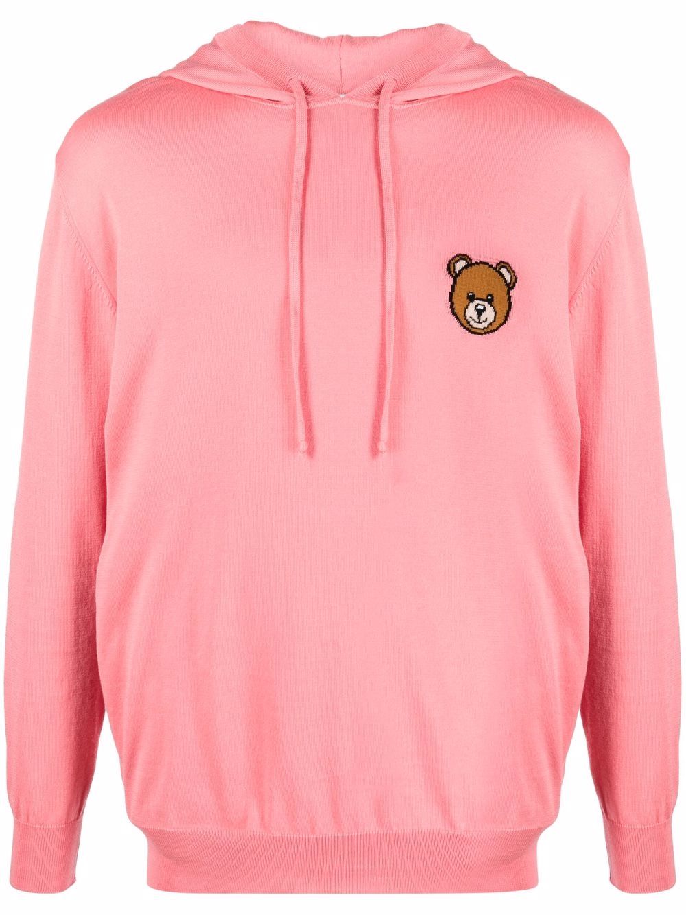 Moschino logo-patch hoodie - Pink von Moschino
