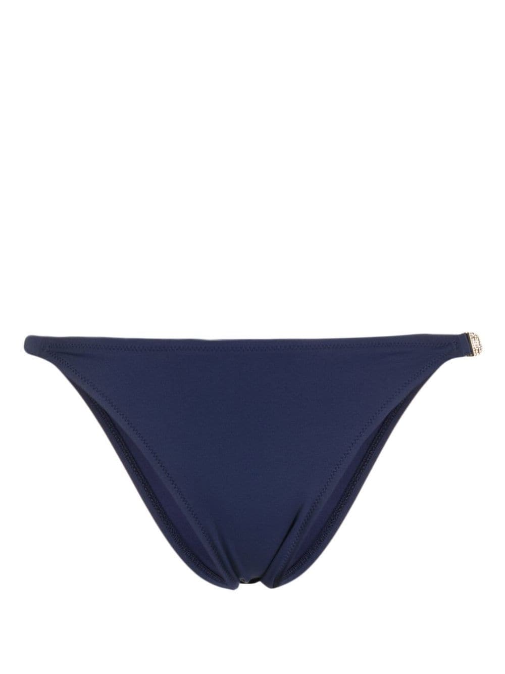 Moschino logo-plaque bikini bottoms - Blue von Moschino