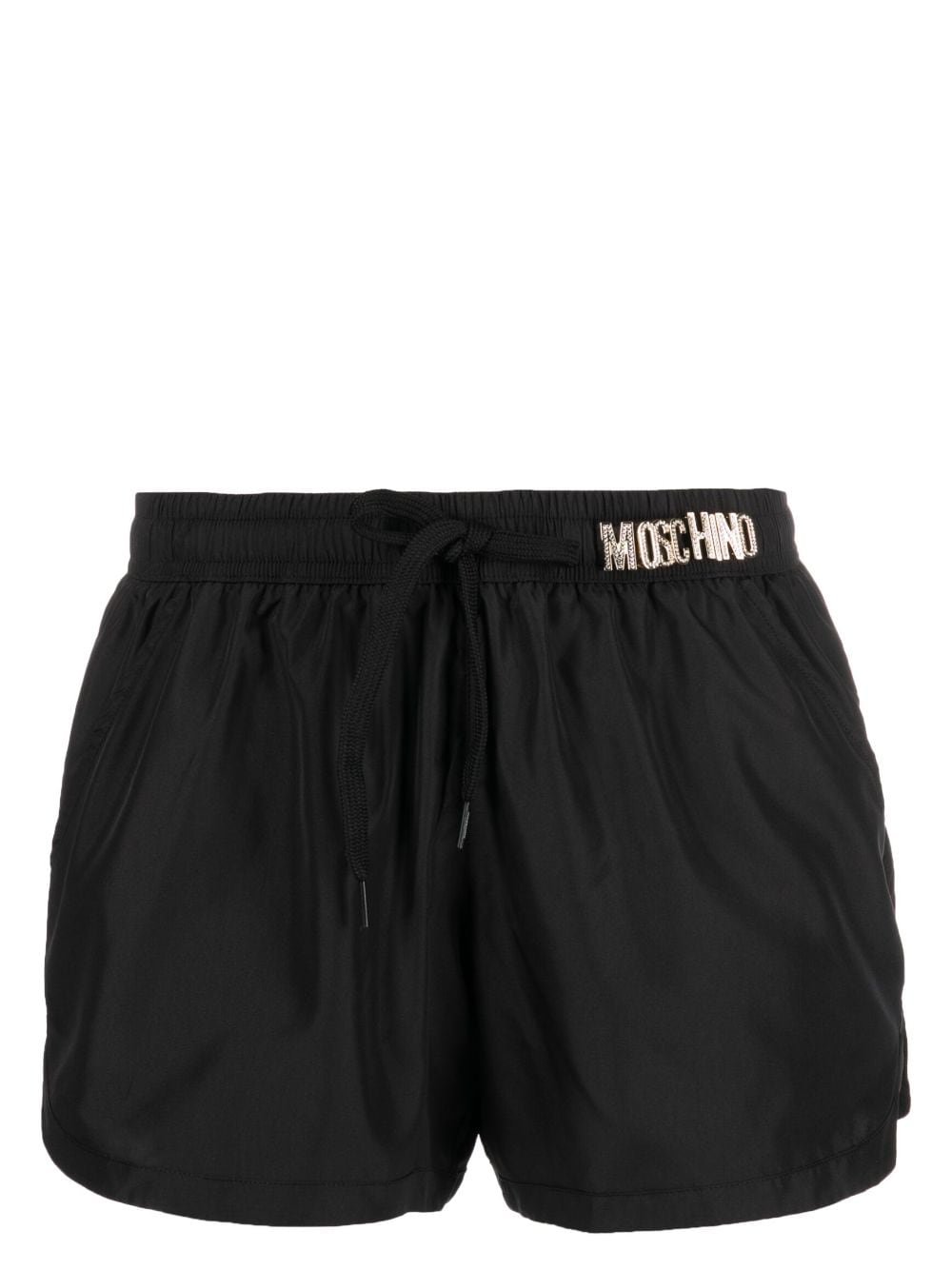 Moschino logo-plaque swim shorts - Black von Moschino