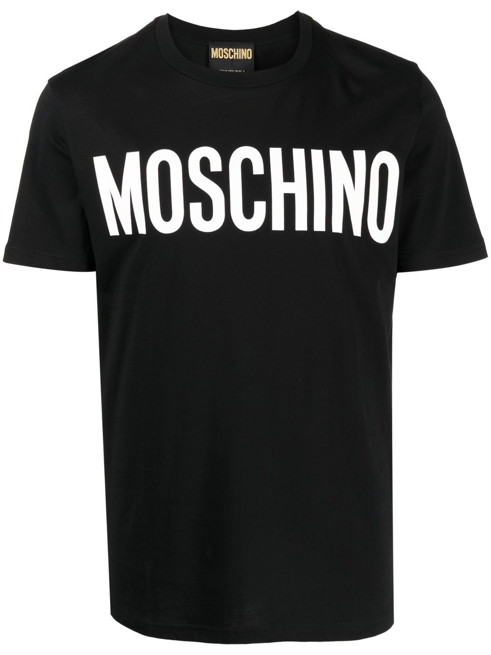 Moschino logo print cotton T-shirt - Black von Moschino