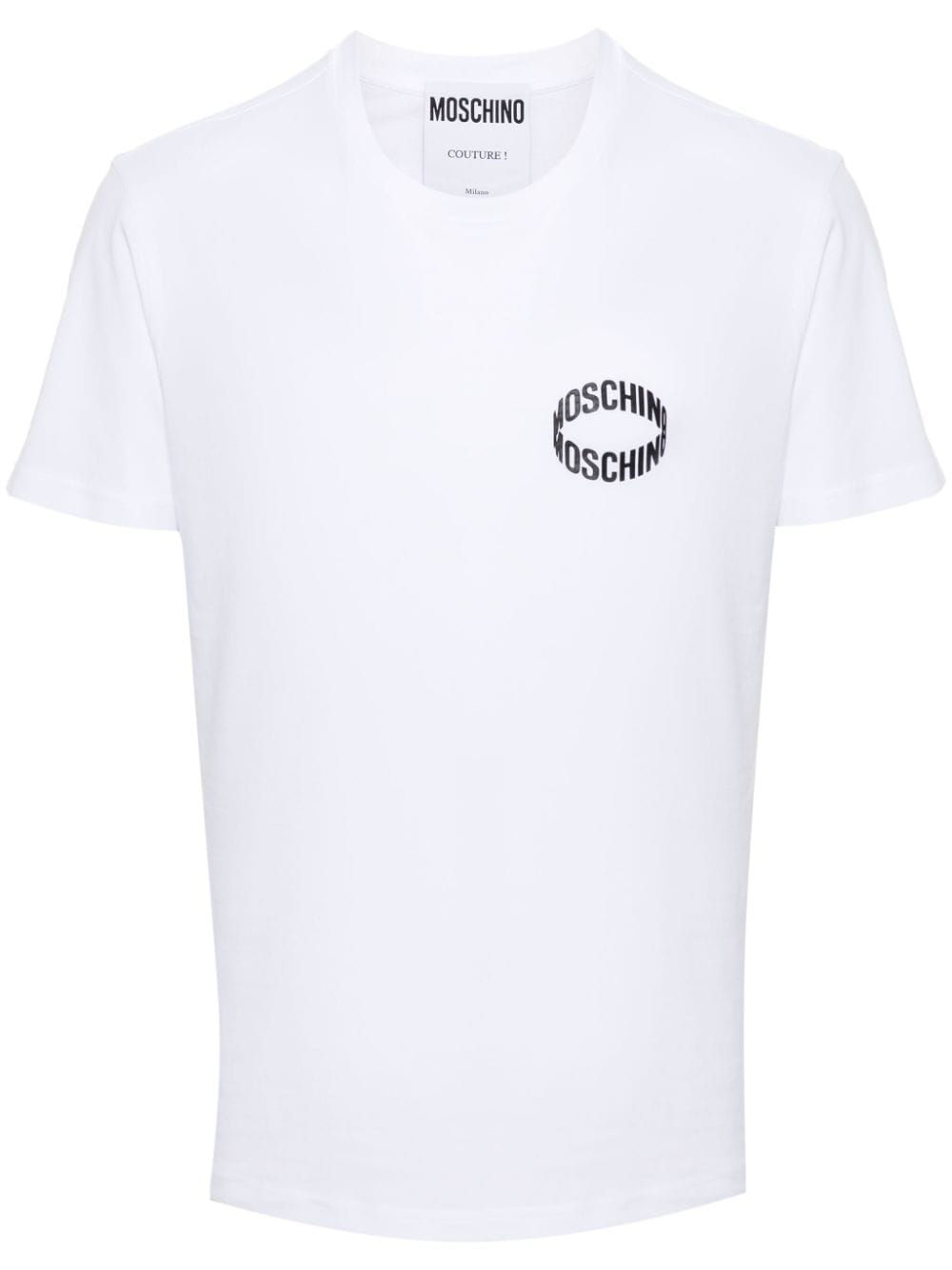 Moschino logo-print cotton T-shirt - White von Moschino